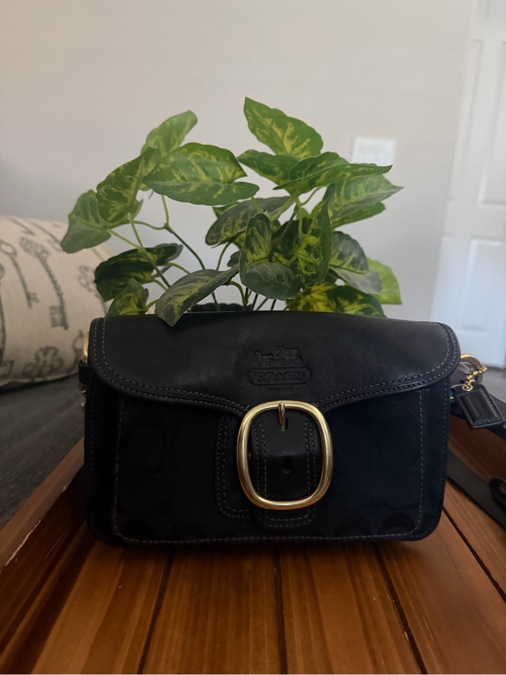Coach Black Bleecker Belt Bag
